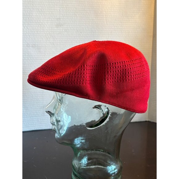 Kangol Tropic 504 Ventair Cap Large Red Lightweight Breathable Knit Stylish Hat - Picture 2 of 15